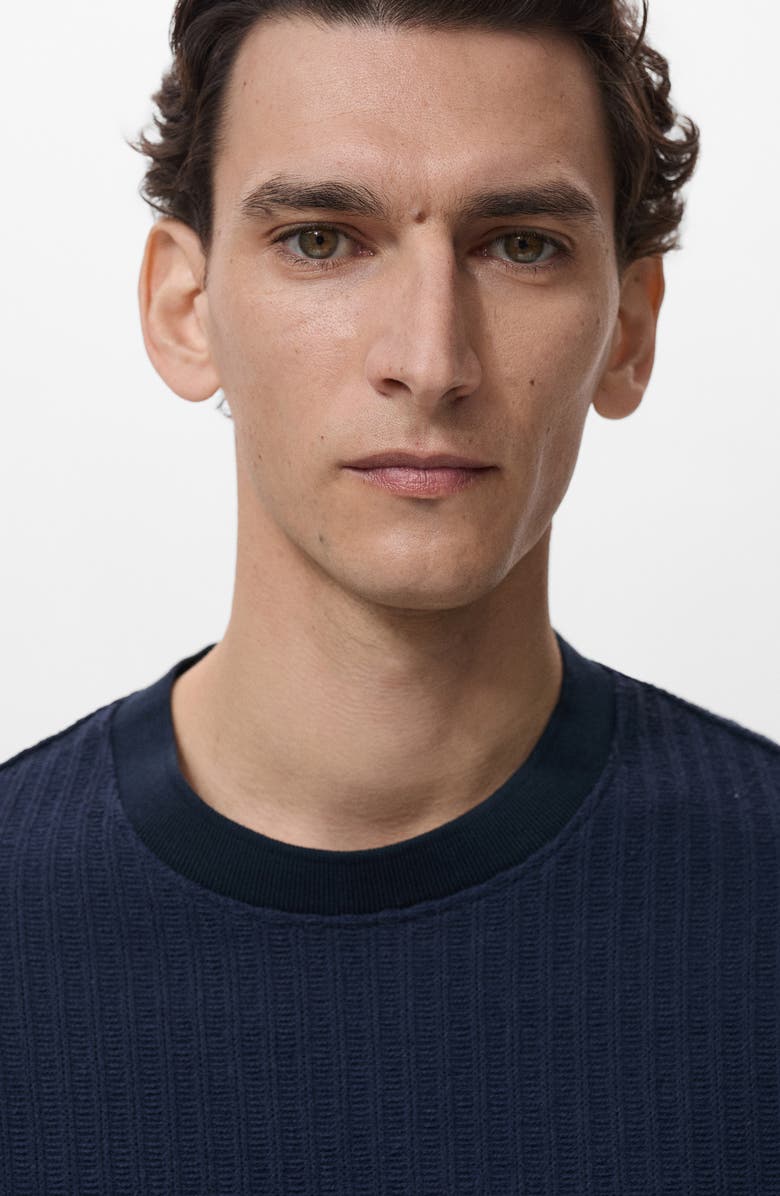 MANGO Stripe Jersey T-Shirt, Alternate, color, 