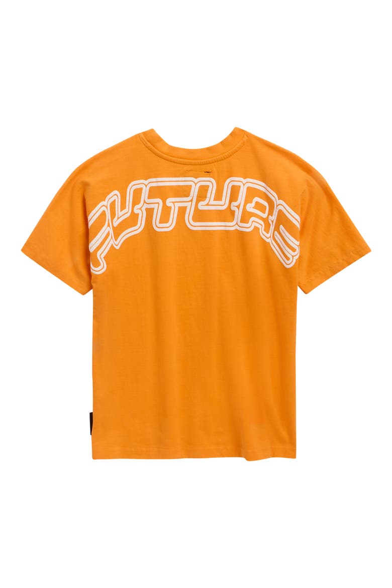 Kids' Travis Graphic T-Shirt, Alternate, color, CARROT/ FUTURE