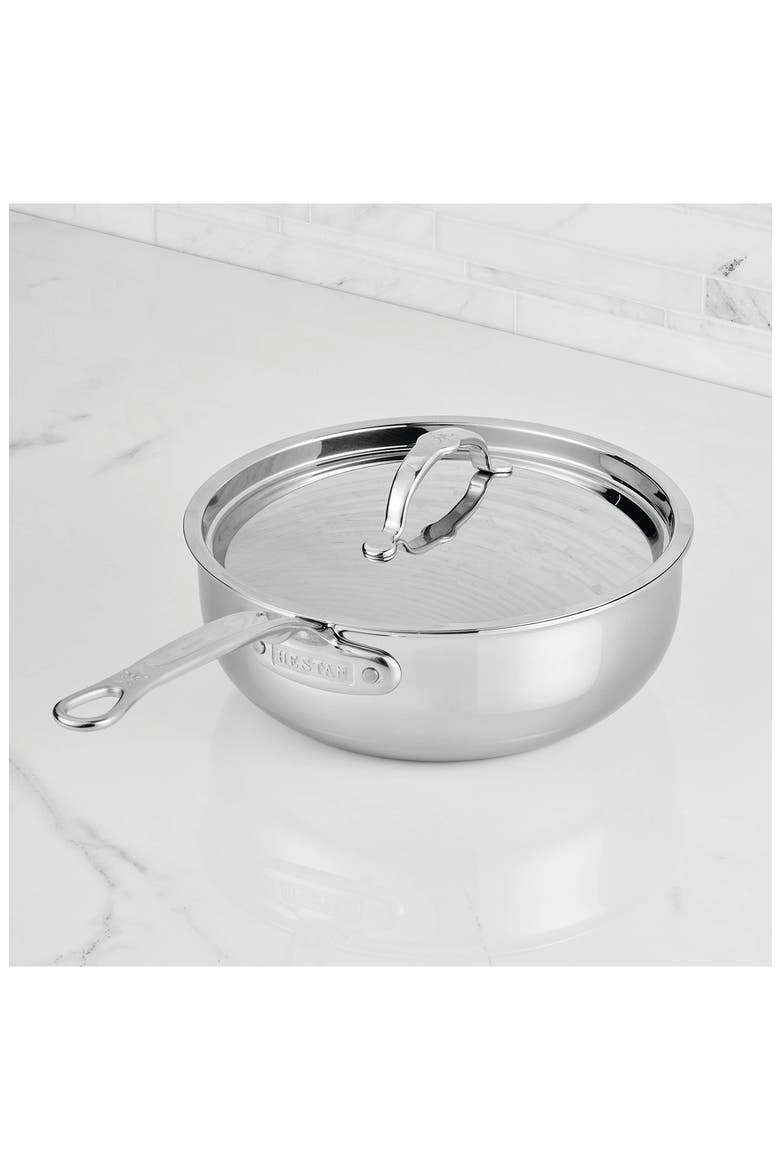 ProBond® Luxe Professional Clad Stainless Steel 3.5-Quart Essential Pan with Lid, Alternate, color, NO COLOR