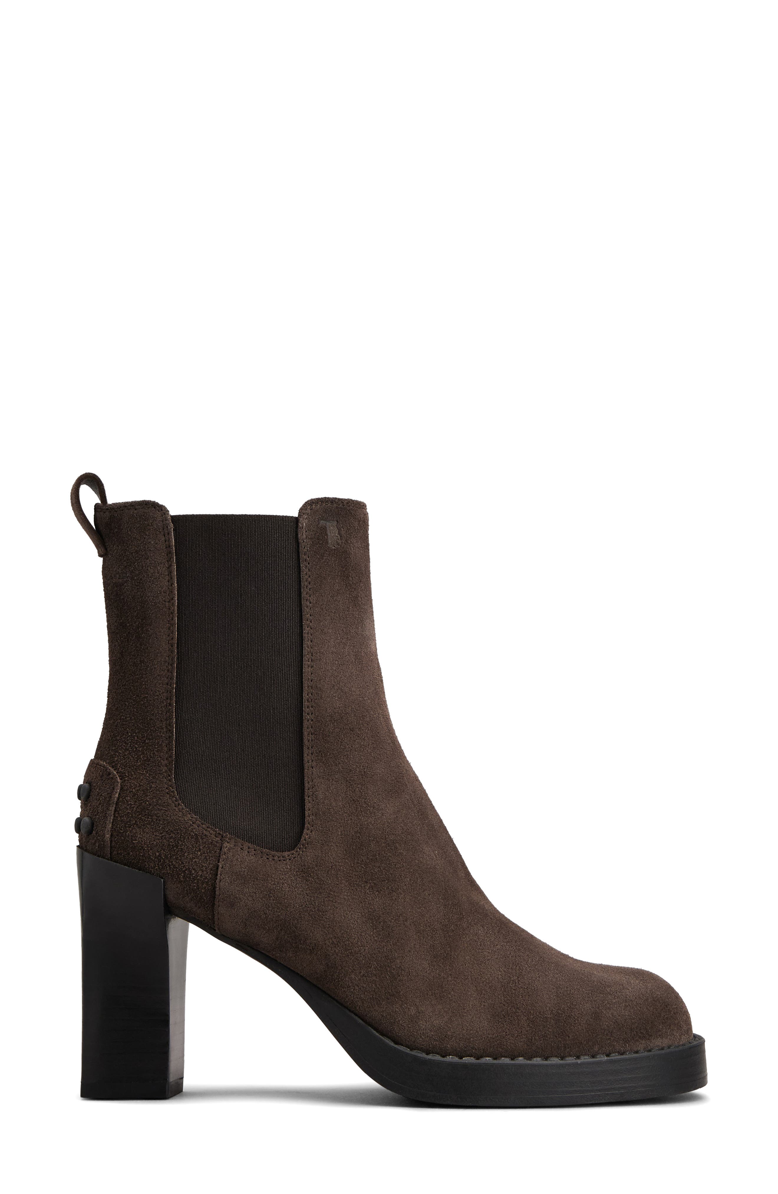 Gomma Suede Chelsea Boot, Alternate, color, PALISSANDRO