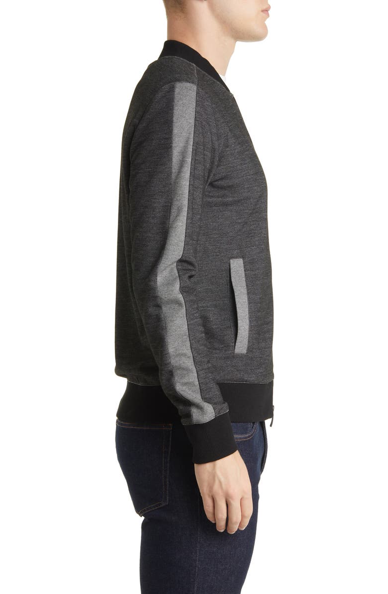 Robert Barakett Stanstead Knit Track Jacket, Alternate, color, Black