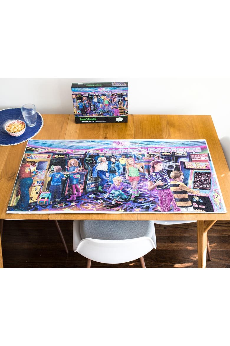 Gamers Paradise '80s Retro Arcade 2000 Piece Jigsaw Puzzle, Alternate, color, Multi-Color