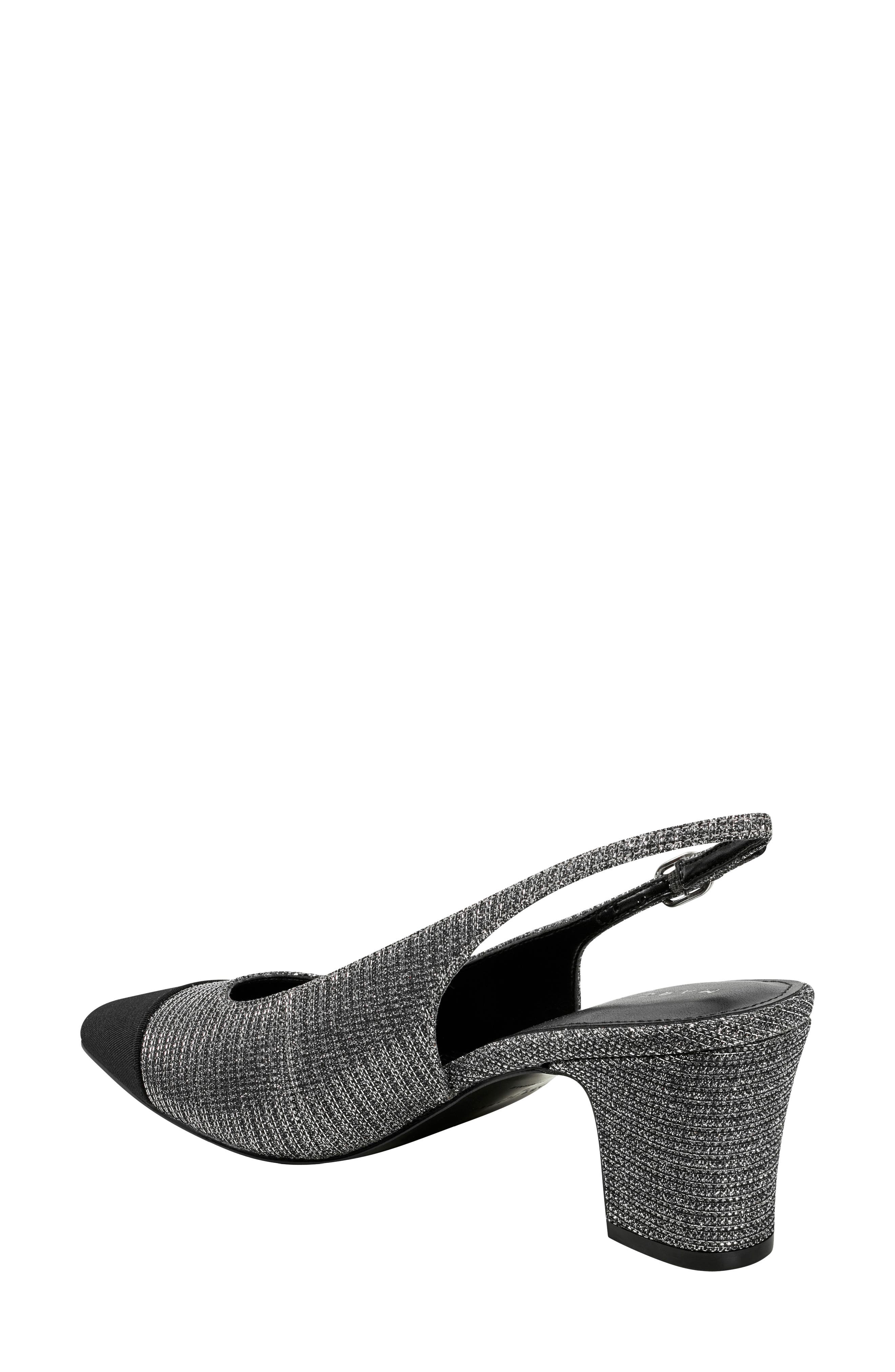 Marc Fisher LTD Blakeley Slingback Pointed Toe Pump, Alternate, color, Silver 040