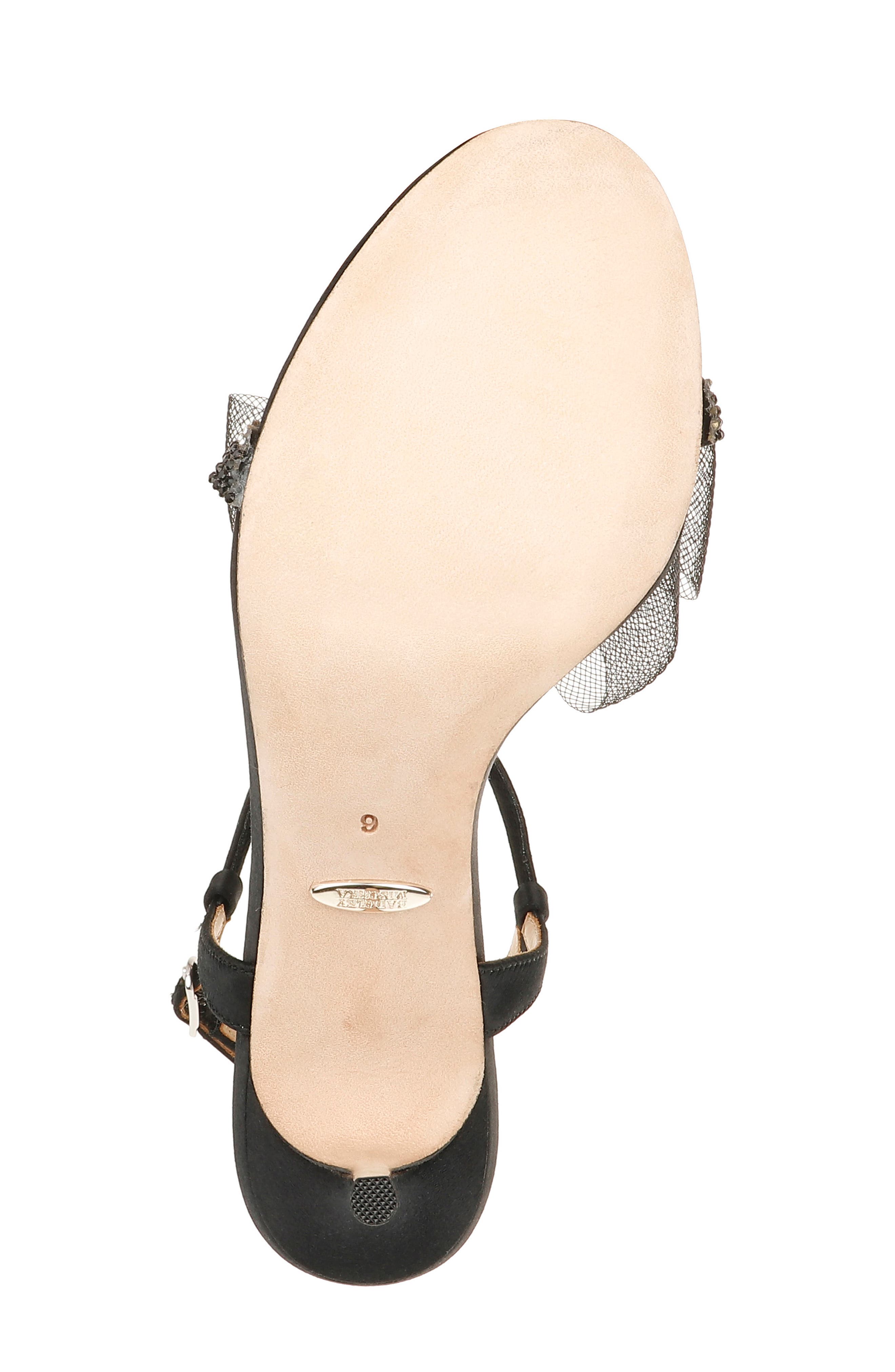 Badgley Mischka Collection Janie Embellished Tulle Sandal, Alternate, color, 