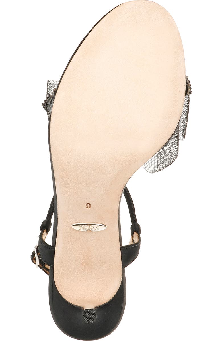 Badgley Mischka Collection Janie Embellished Tulle Sandal, Alternate, color,