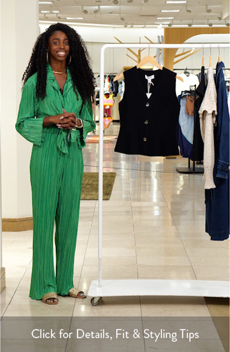 Peplum Knit Vest, sales video thumbnail