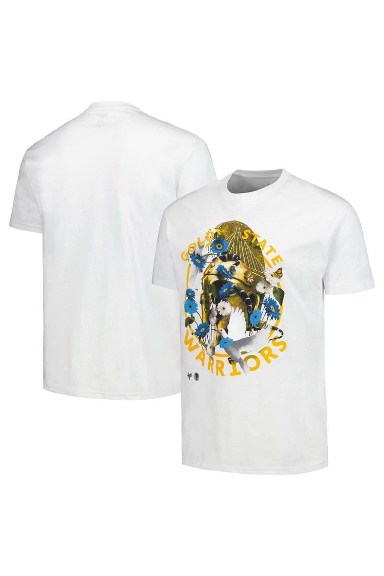 Unisex NBA x Kathy Ager White Golden State Warriors Identify Artist Series T-Shirt, Main, color, White