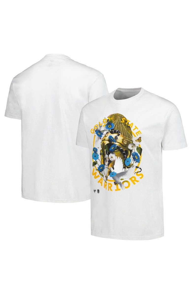 Identify Artist Series Unisex NBA x Kathy Ager White Golden State Warriors Identify Artist Series T-Shirt, Main, color, White