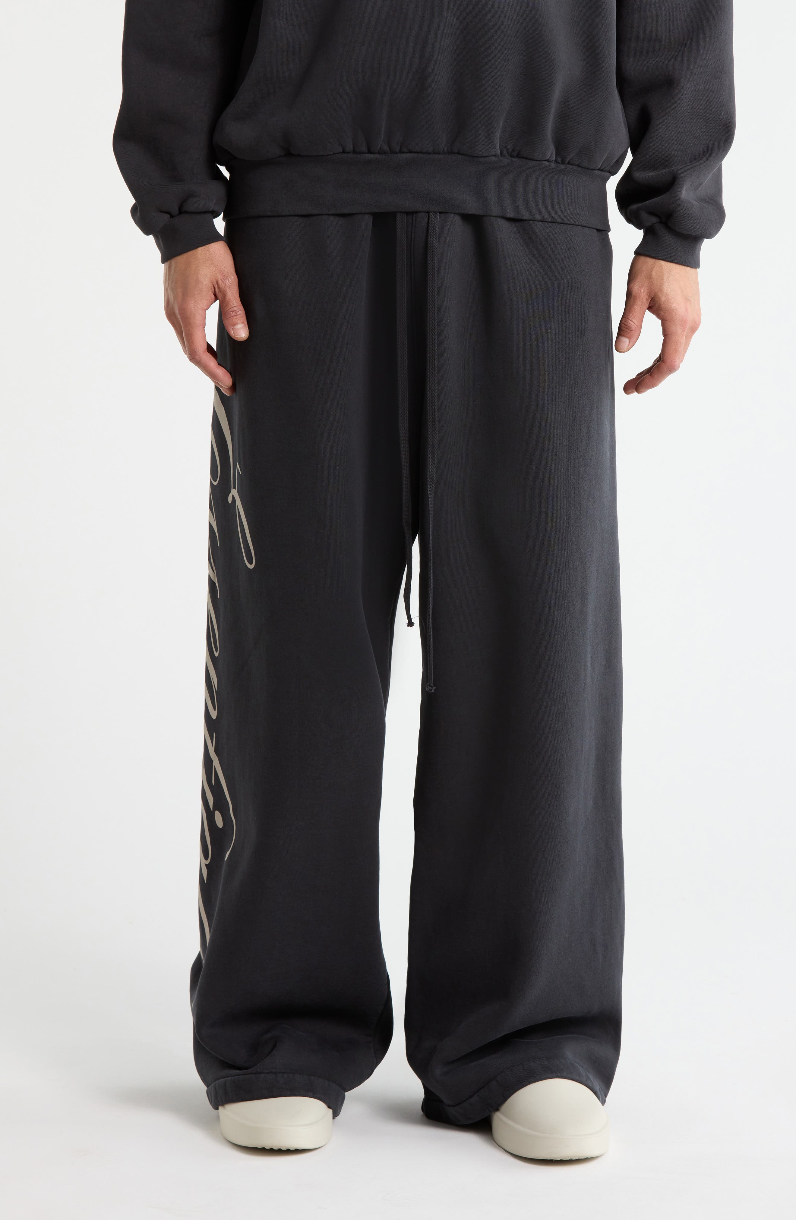 Lounge Heavy Fleece Wide Leg Sweatpants (Men) | Nordstrom