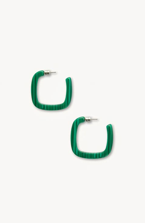 Midi Square Hoops