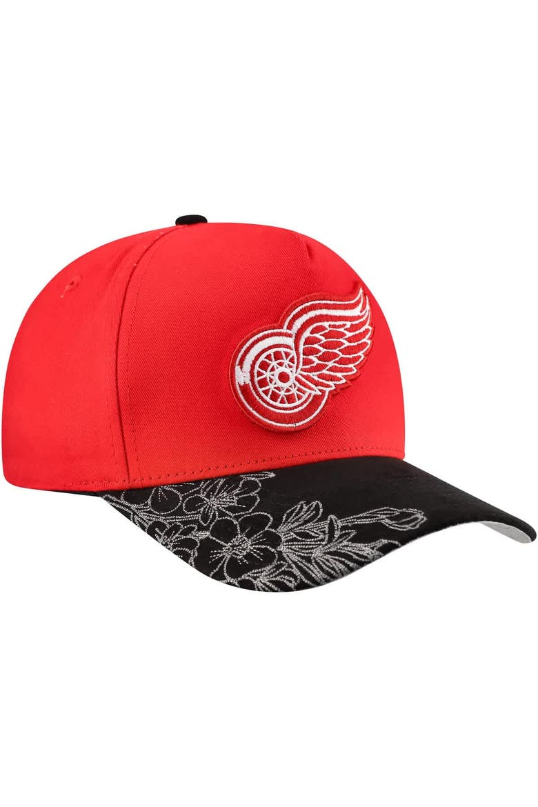 Red/Black Detroit Red Wings May Flowers Pro Crown Adjustable Hat, Main, color, Red