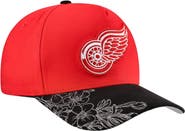 Mitchell & Ness Red/Black Detroit Red Wings May Flowers Pro Crown Adjustable Hat