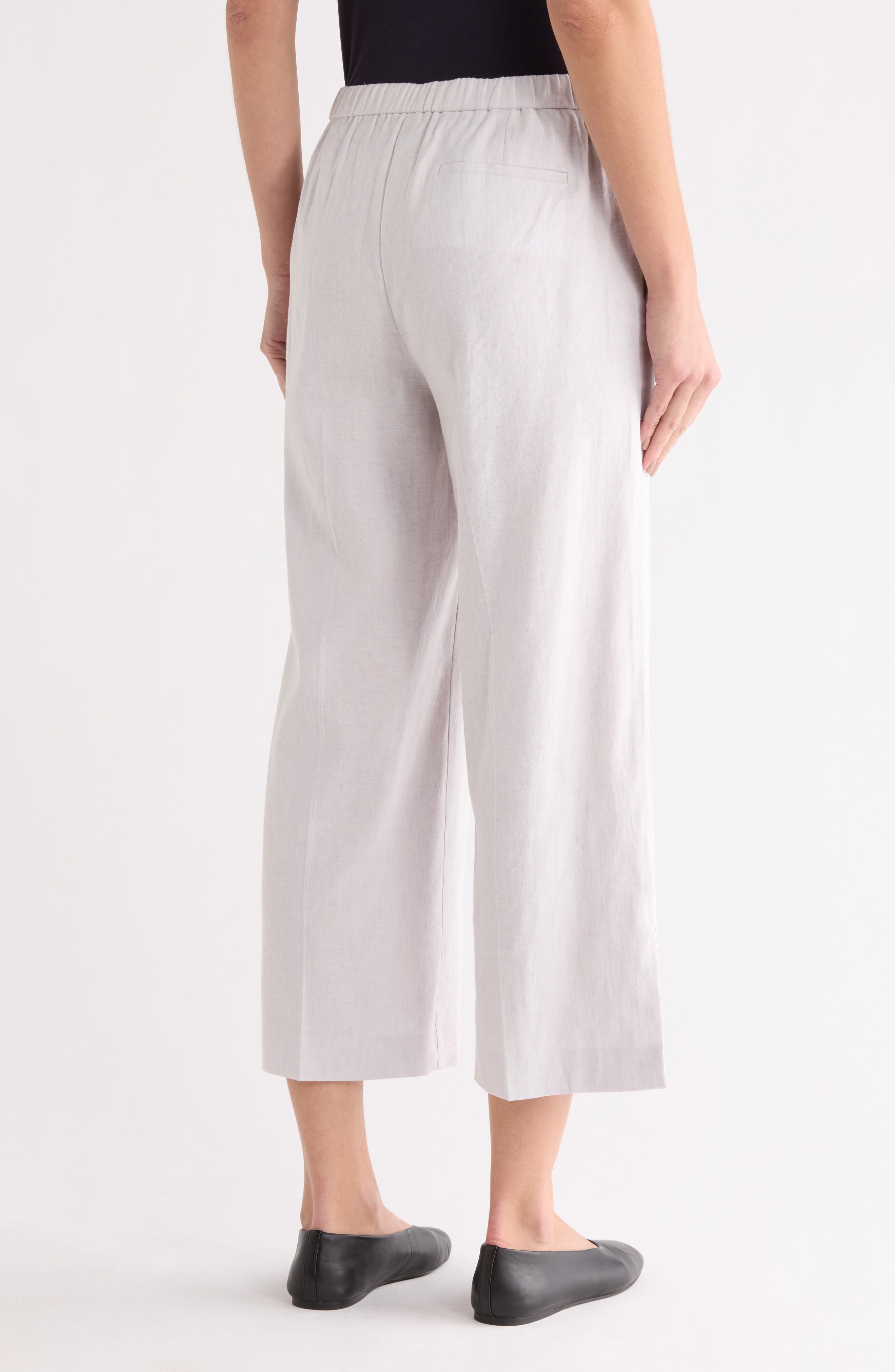 Sharkskin Pull-On Wide Leg Pants - image 2