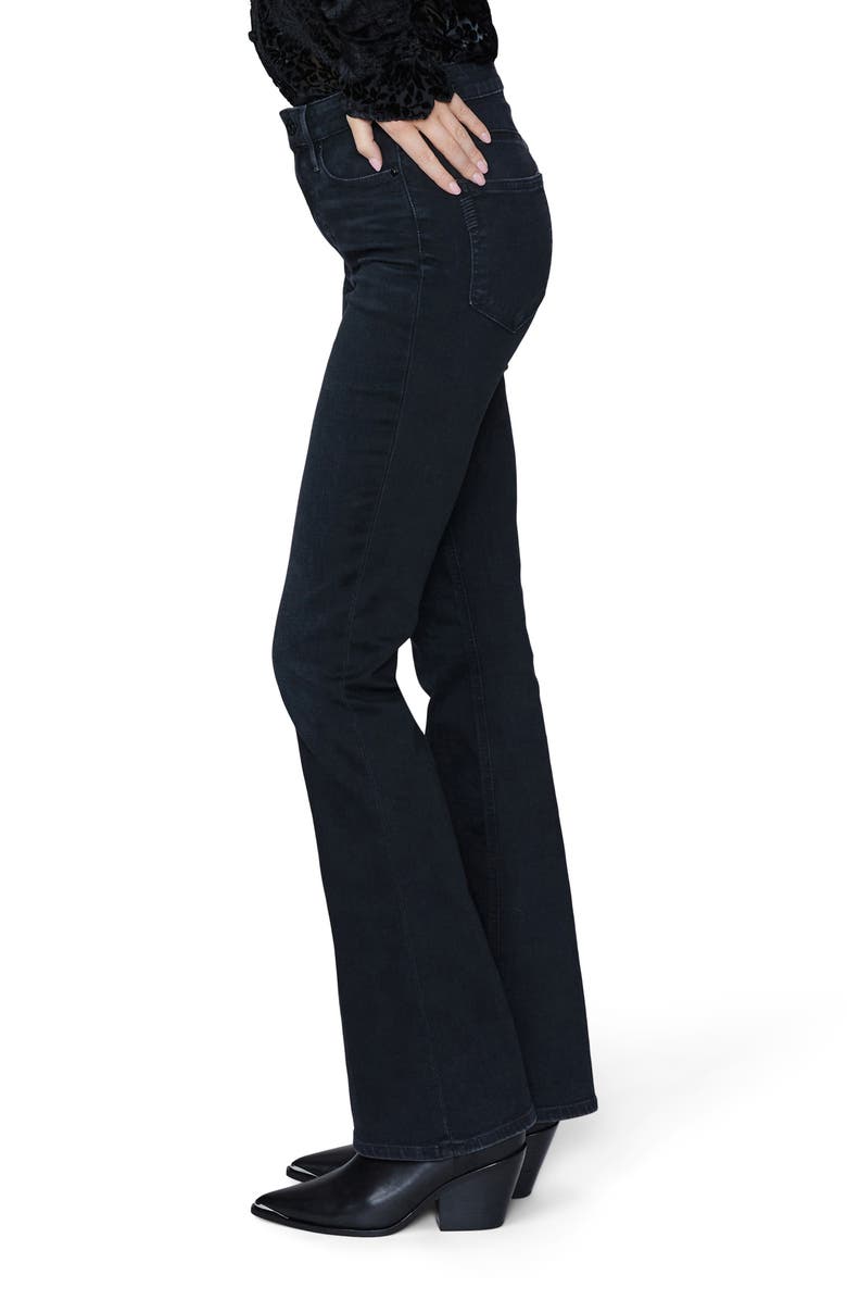 PAIGE Laurel Canyon High Waist Flare Leg Jeans, Alternate, color, Black Willow