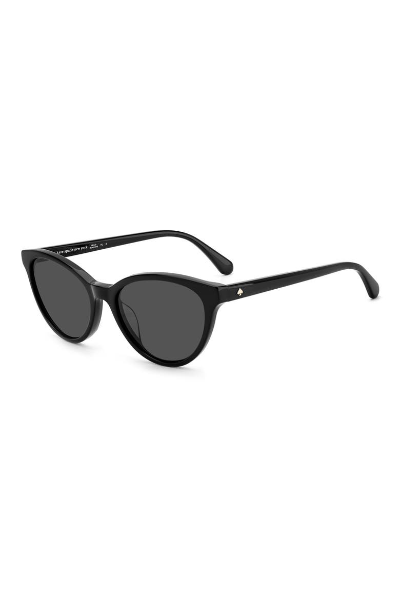 adeline 55mm gradient cat eye sunglasses, Alternate, color, BLACK
