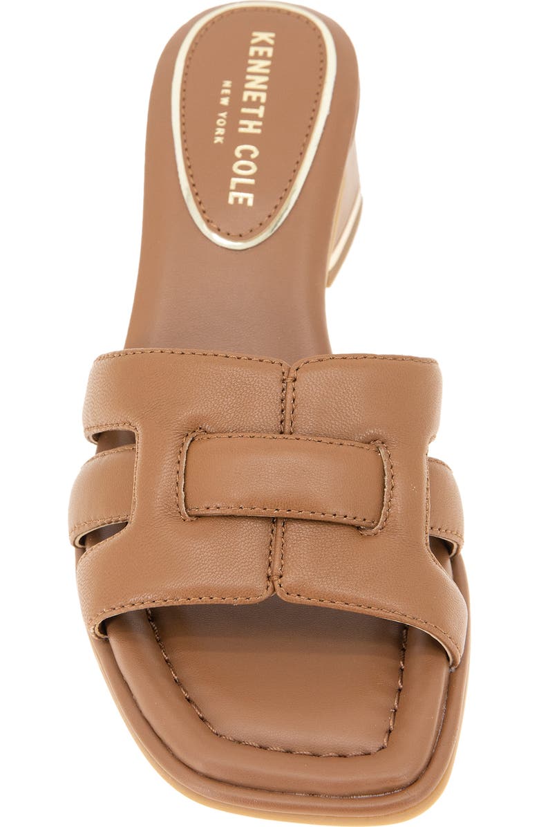 Kenneth Cole New York Harper Block Heel Sandal, Alternate, color, Cognac Leather