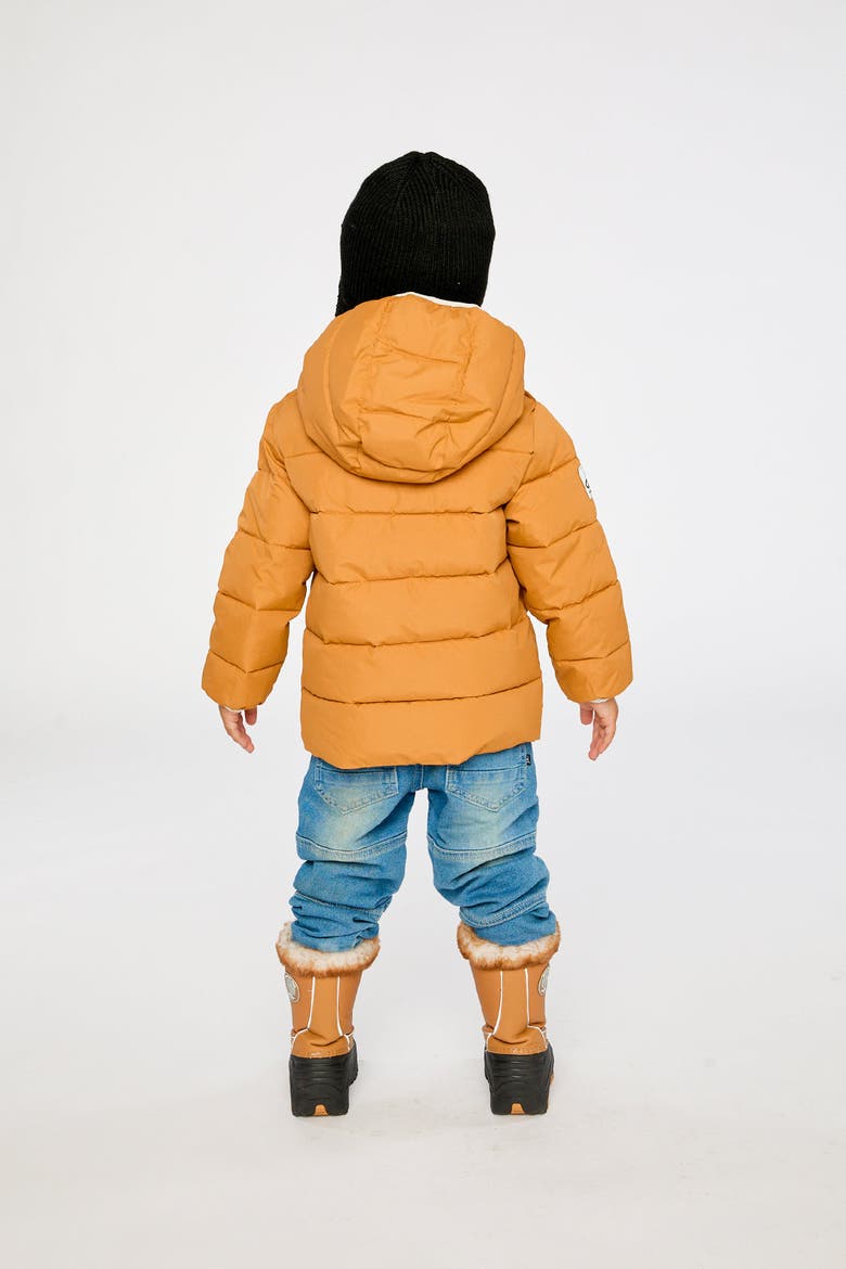 Quilted PrimaLoft Car Seat Adapted Winter Jacket, Alternate, color, Brown Sugar