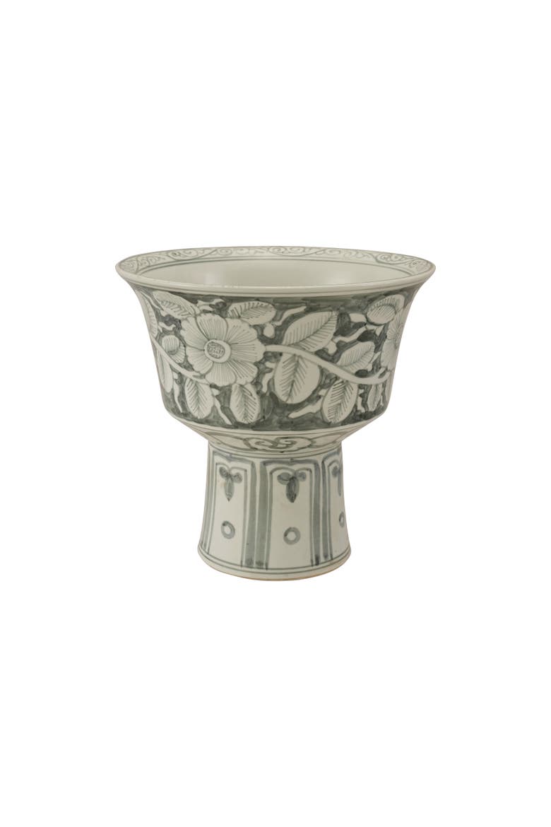 Footed Planter, Main, color, Green