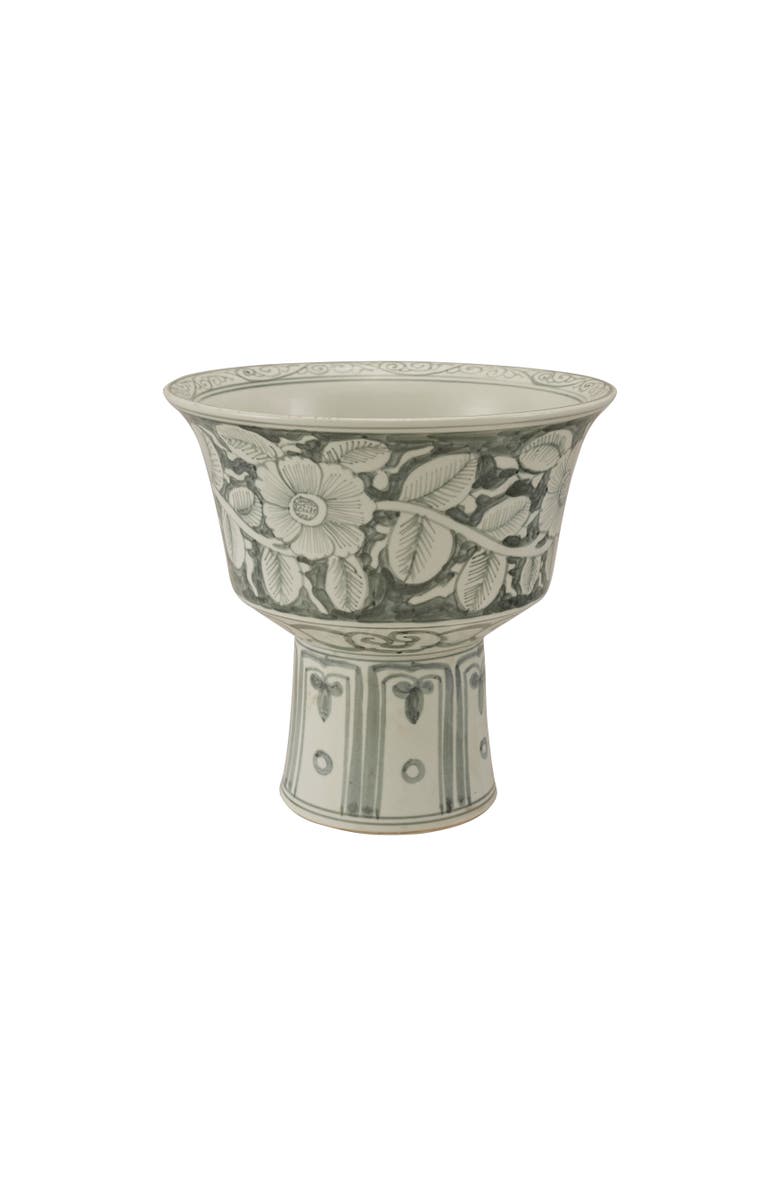 Storied Home Footed Planter, Main, color, Green