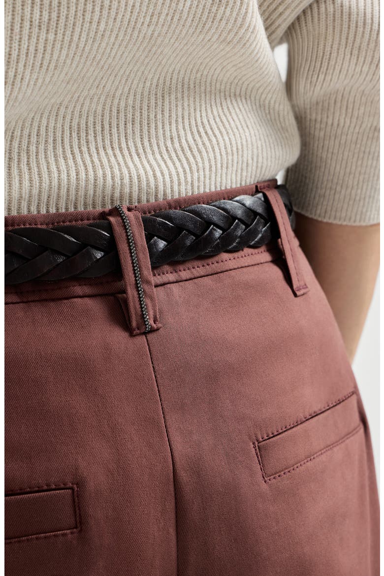 Cigarette trousers, Alternate, color, Bordeaux