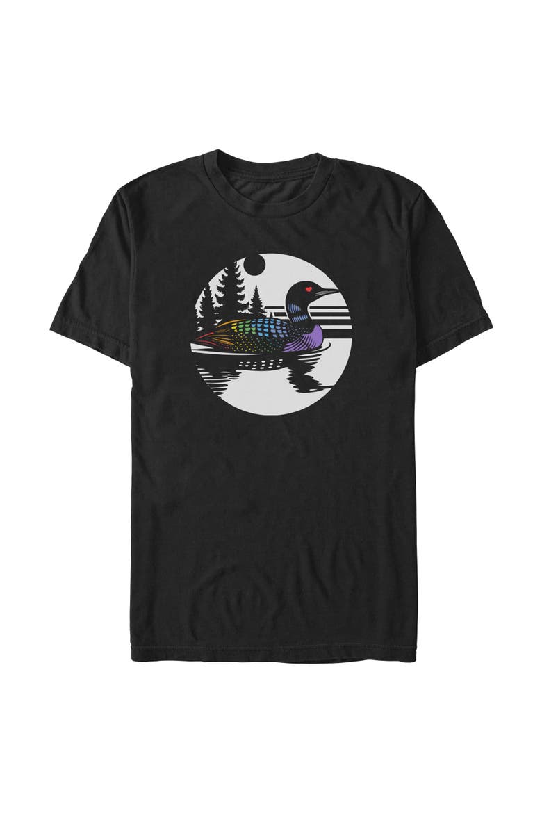Men's Lost Gods Another Rainbow Loon  Graphic T-Shirt, Main, color, Black