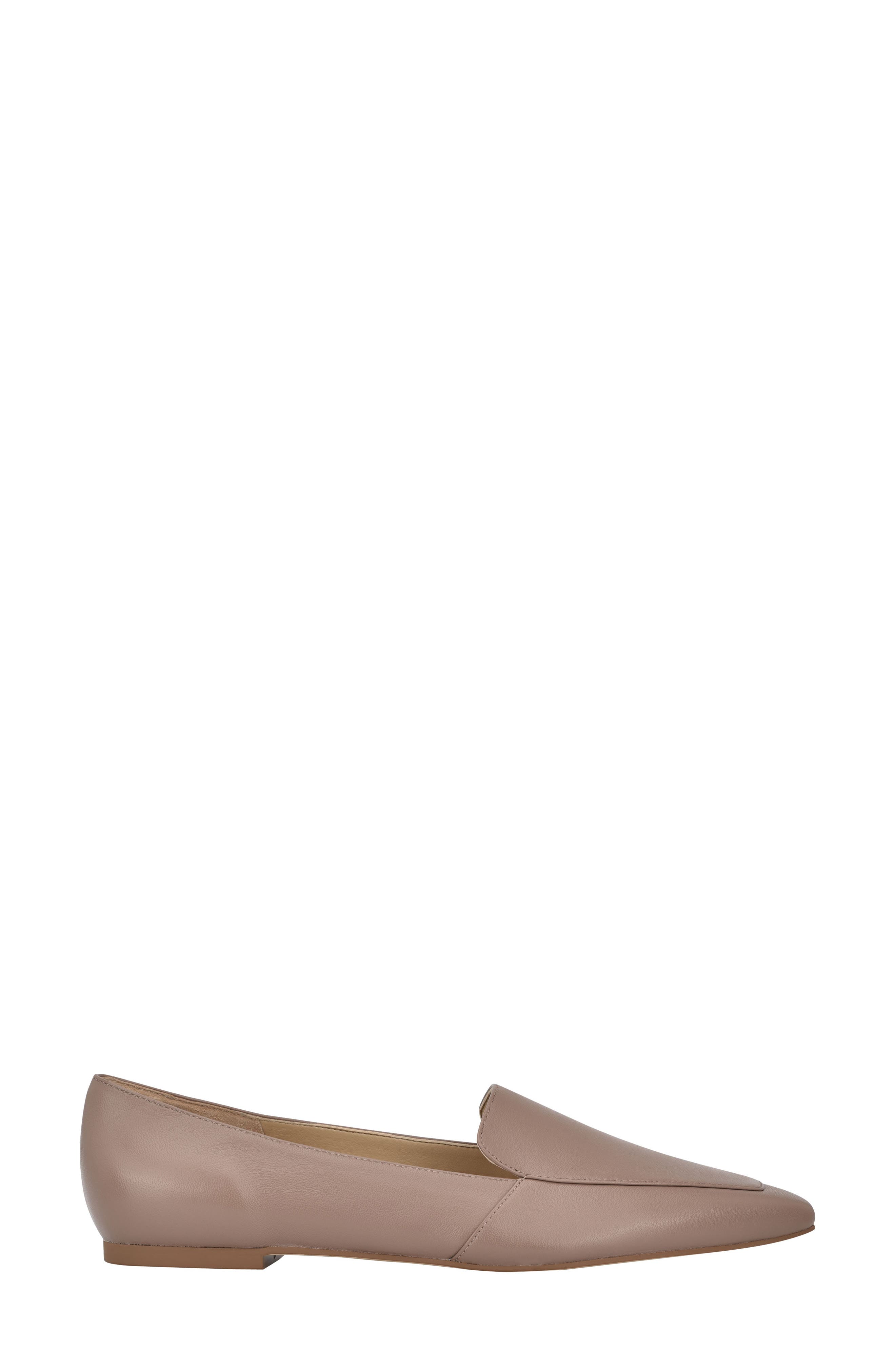 Enaba Square Toe Loafer, Alternate, color, TAUPE LEATHER