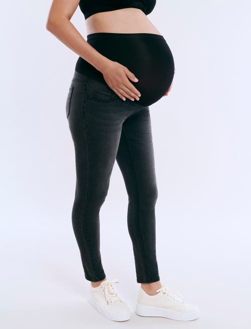 Motherhood Maternity Secret Fit Ankle Length Skinny Jeans In Black