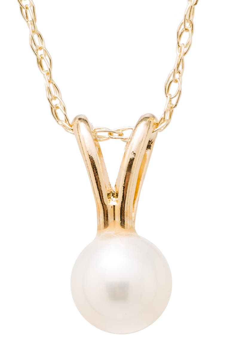 Pearl Pendant Necklace, Alternate, color, GOLD