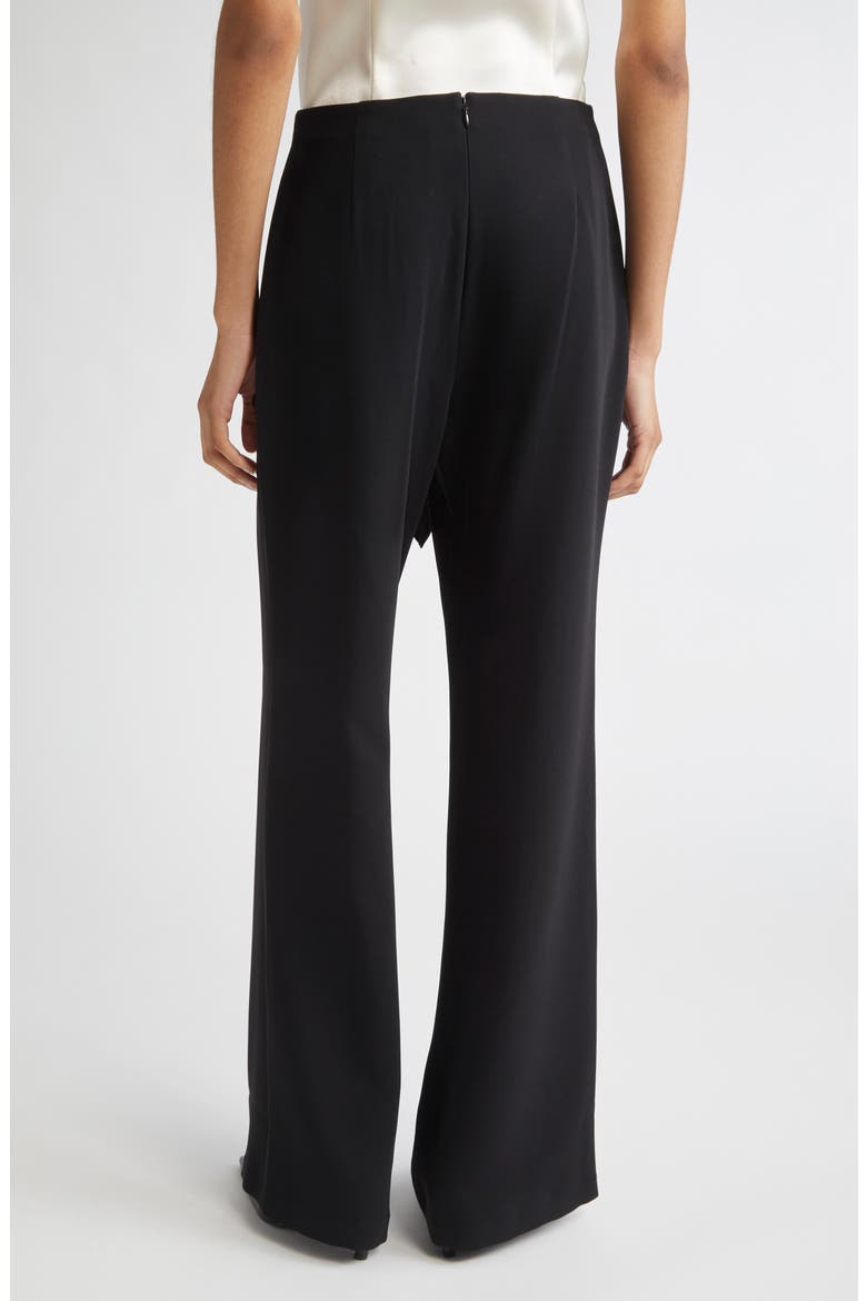 Lilas Tie Front Flare Leg Pants, Alternate, color, BLACK