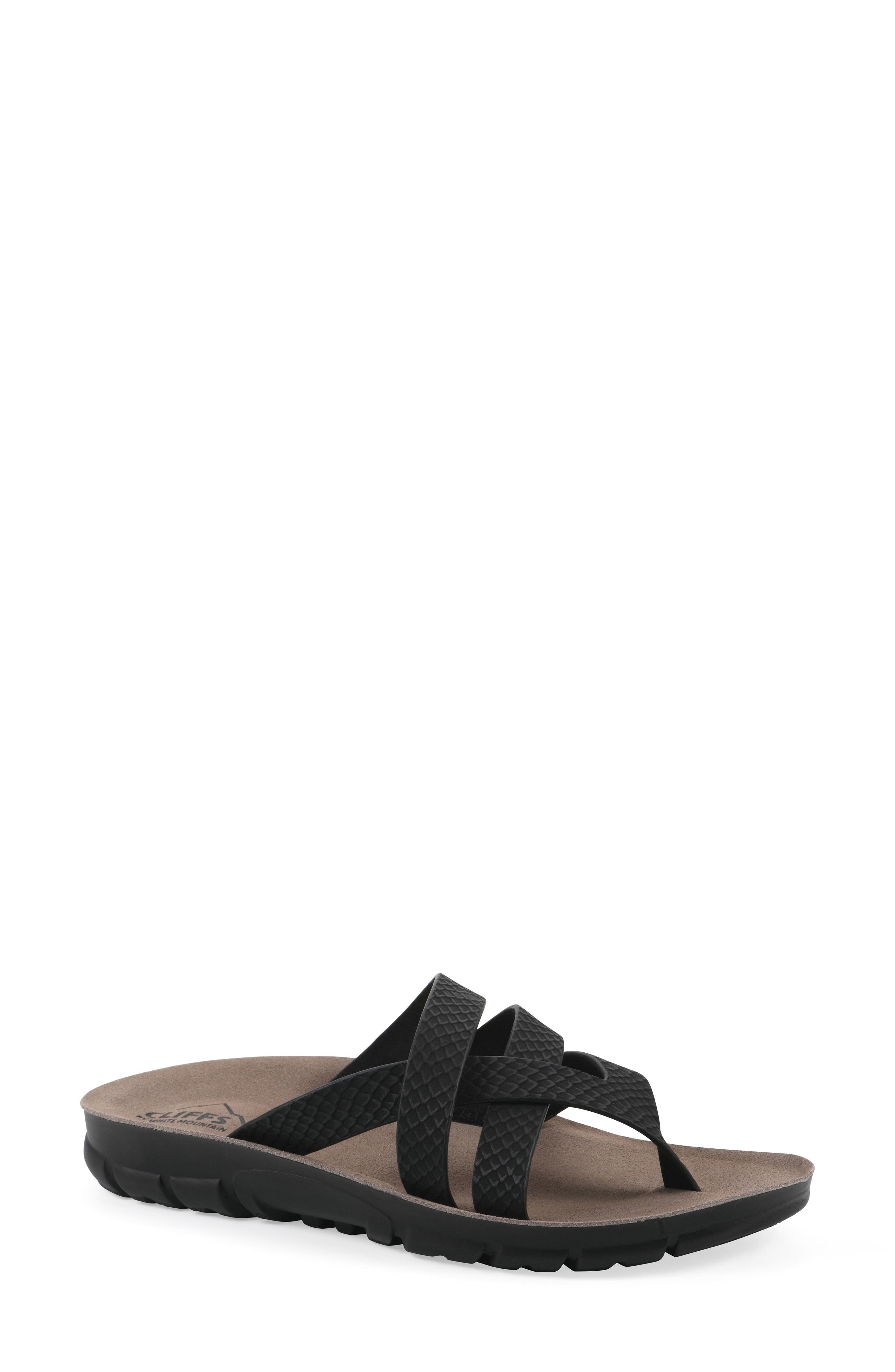 CLIFFS BY WHITE MOUNTAIN Bertina Sandal, Main, color, Black