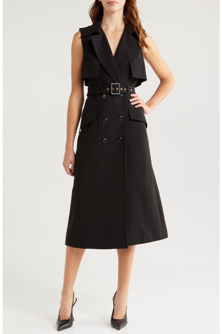 【SUBLATIONS】SLEEVELESS GABARDINE COAT Azra Sleeveless Trench Coat Dress (Women) | Nordstrom