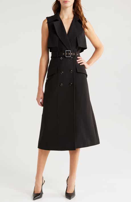 French Connection Azra Sleeveless Trench Coat Dress