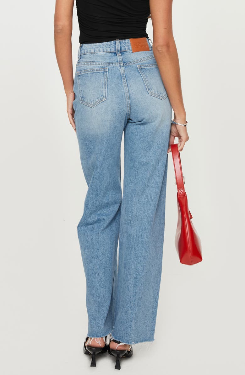 Princess Polly Henesey High Waist Straight Leg Jeans, Alternate, color, 