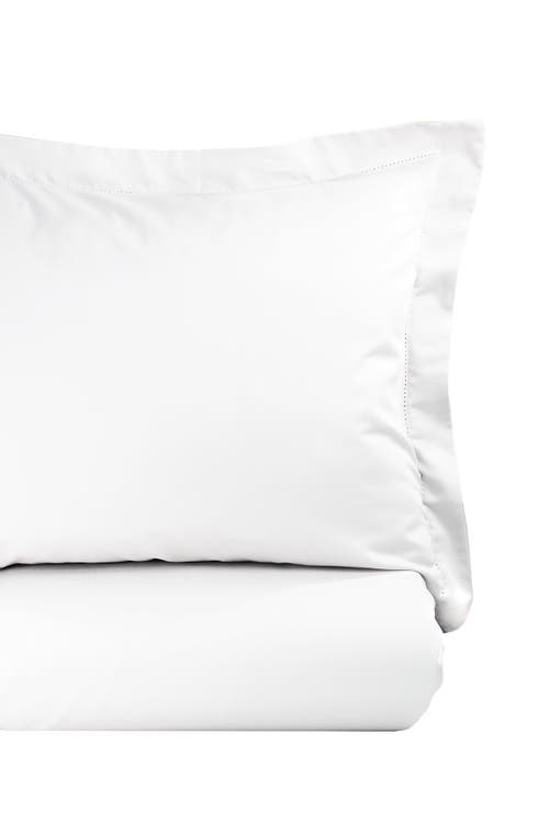 Melange Home Hemstitch 600 Thread Count Duvet Set In White