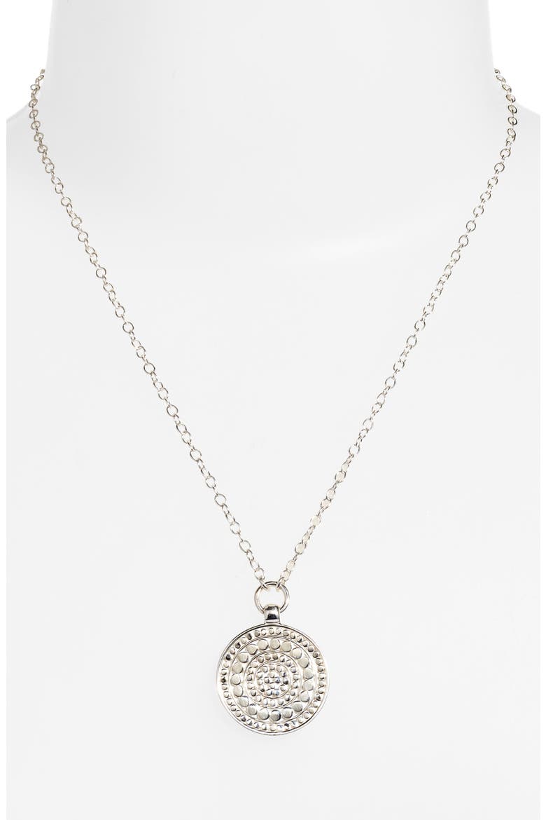 Reversible Two-Tone Medallion Pendant Necklace, Alternate, color, TWO TONE