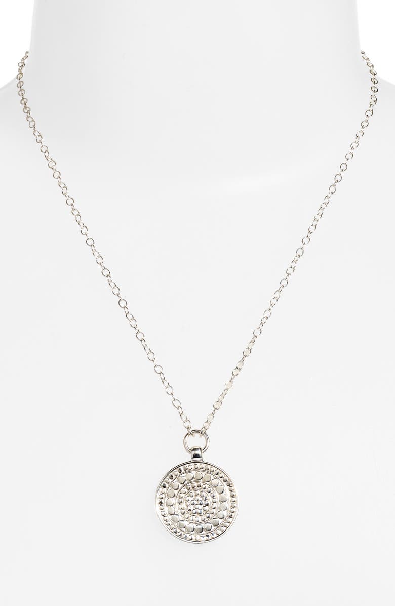 Anna Beck Reversible Two-Tone Medallion Pendant Necklace, Alternate, color, 