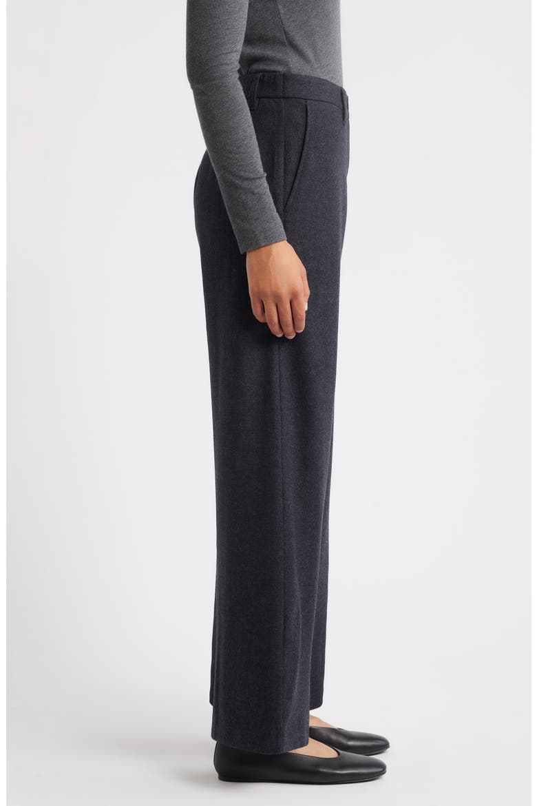 Wide Leg Virgin Wool Pants, Alternate, color, CHARCOAL