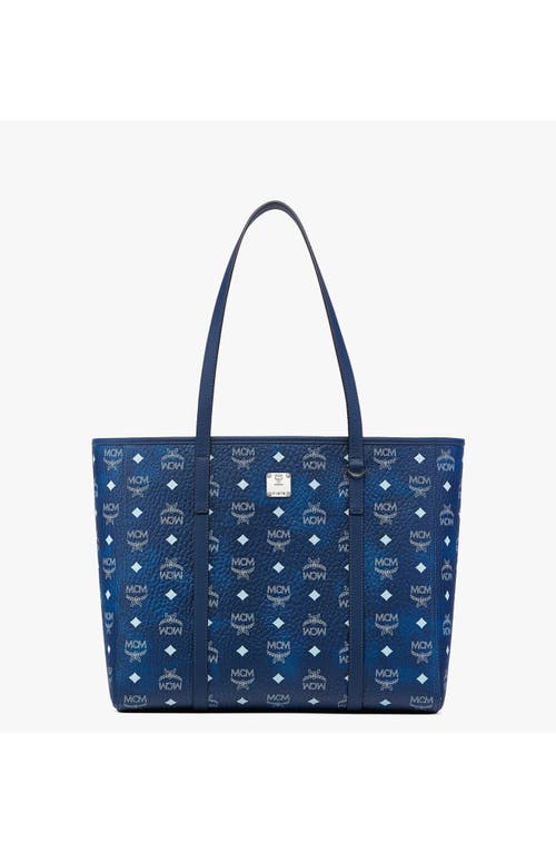 Mcm Toni Visetos Monogram Canvas Top-zip Tote Bag