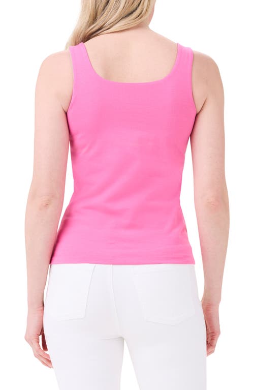 Nic + Zoe Shirttail Hem Perfect Tank In Wild Pink