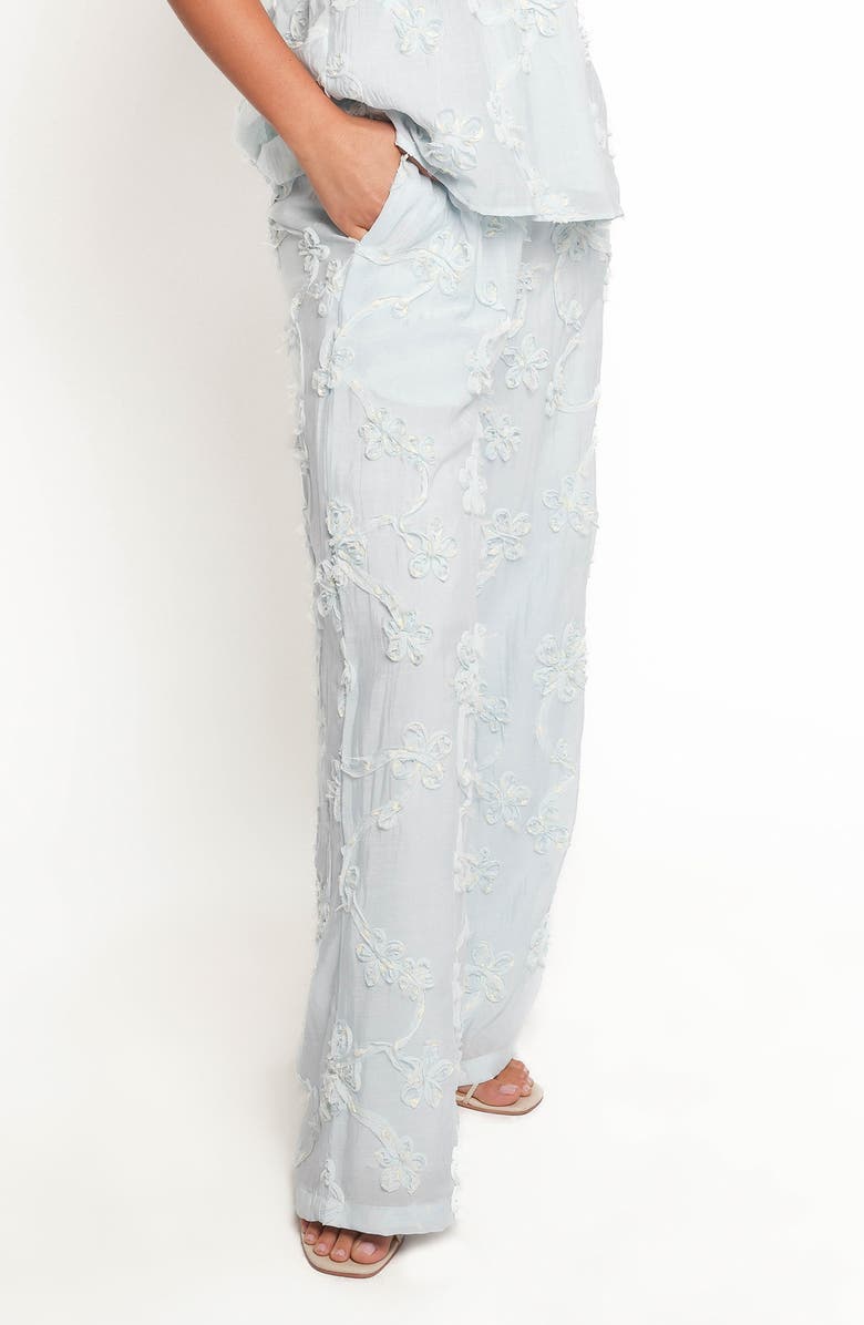 Petal & Pup Robin Soutache Wide Leg Pants, Alternate, color, Pale Blue