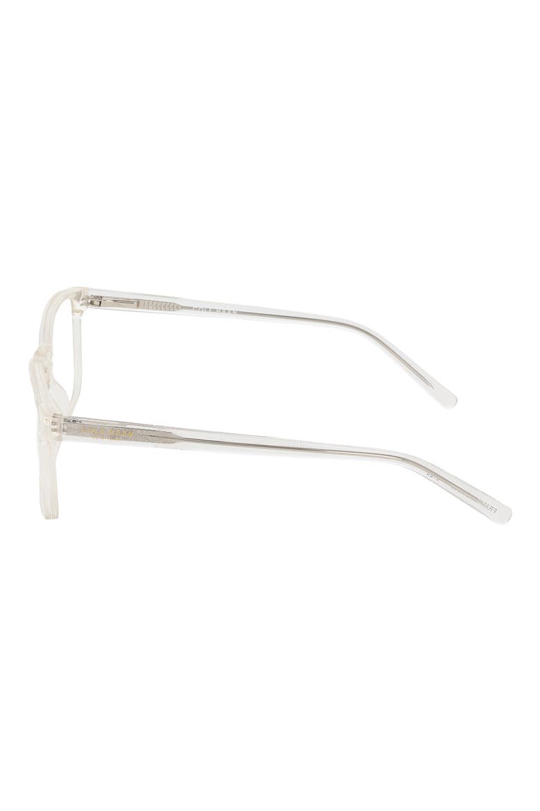 55mm Square Reading Glasses, Alternate, color, CRYSTAL CLEAR