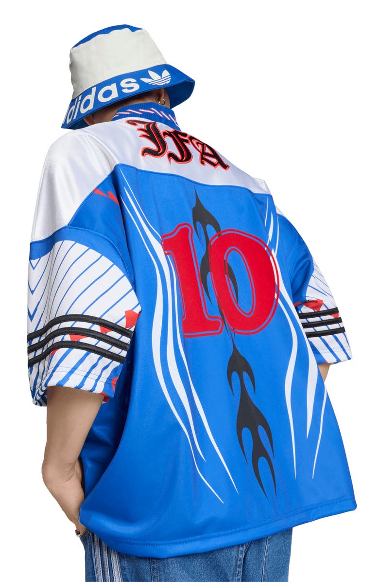 adidas JFA Japan Oversize Jersey, Alternate, color, Power Blue/White/Red