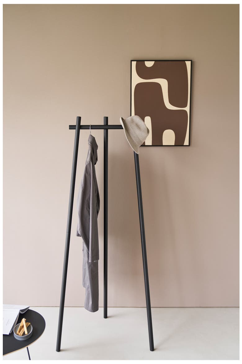 Tri-Post Coat Rack, Alternate, color, BLACK