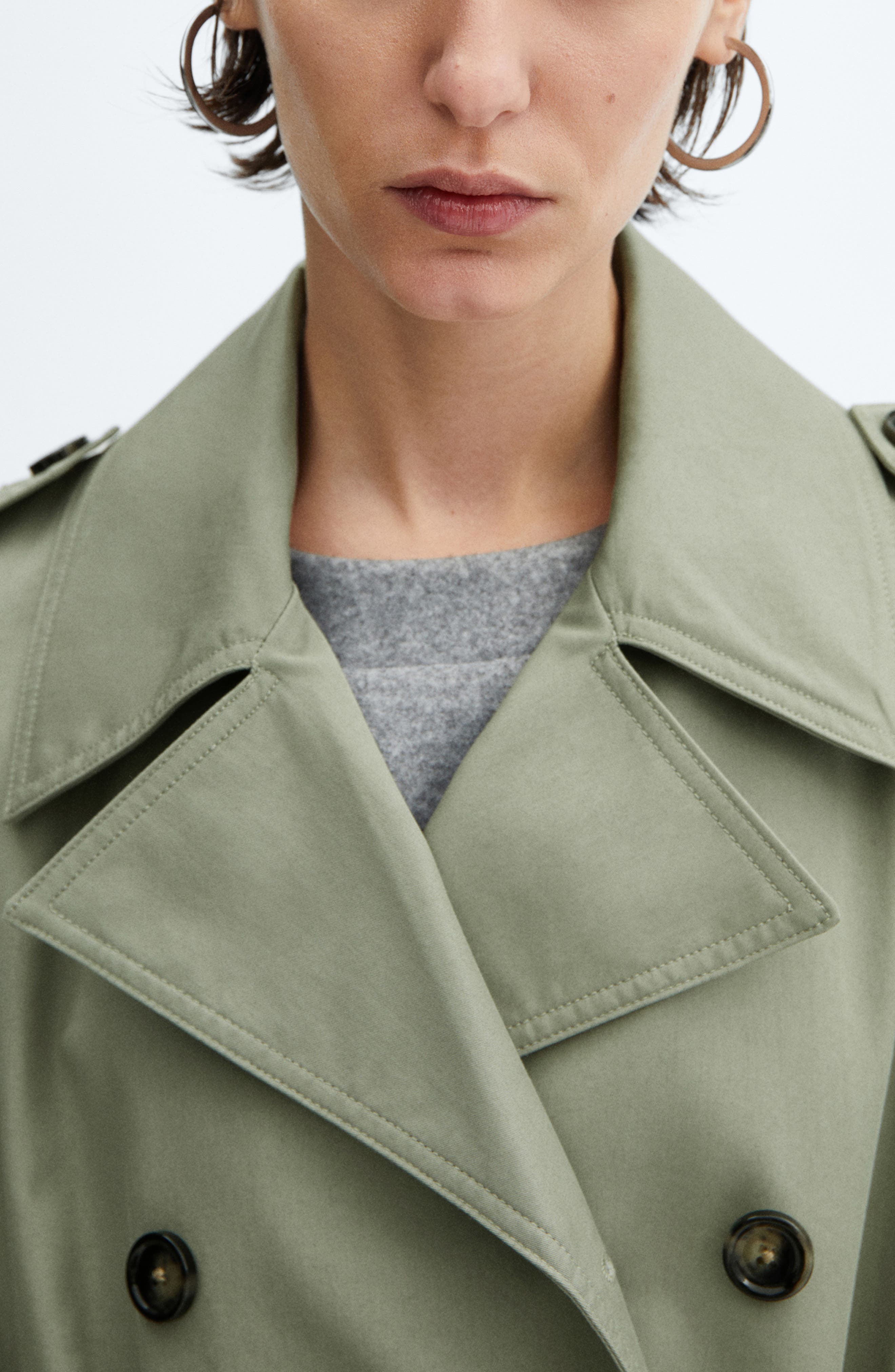 MANGO Angela Belted Trench Coat (Women) | Nordstrom