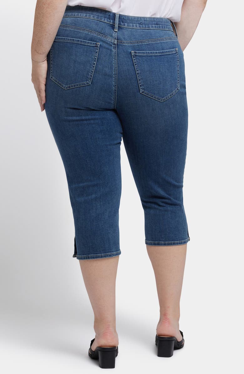 NYDJ Marilyn High Waist Button Detail Capri Jeans, Alternate, color, Valencia Surf