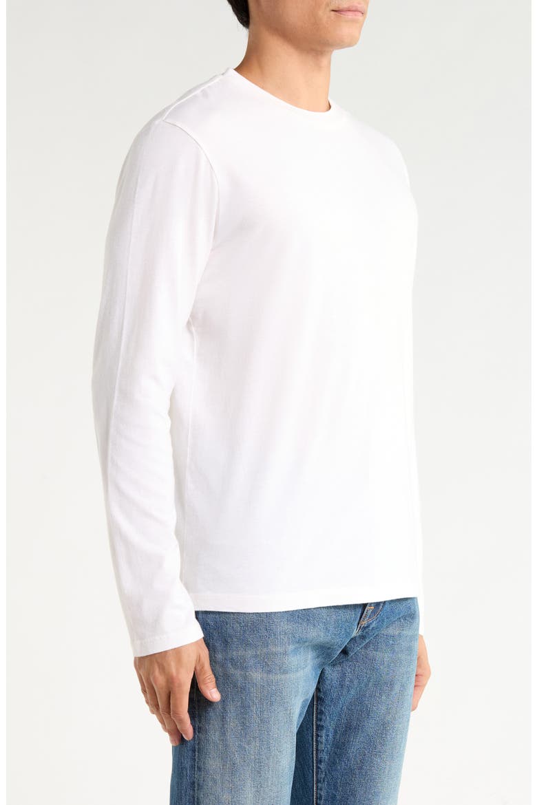 Cotton and Cashmere Long Sleeve T-Shirt, Alternate, color, CLASSIC CREAM