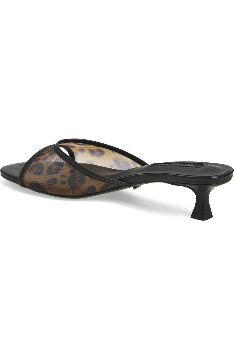 Tony Bianco Pru Kitten Heel Slide Sandal, Alternate, color, Leopard Nylon