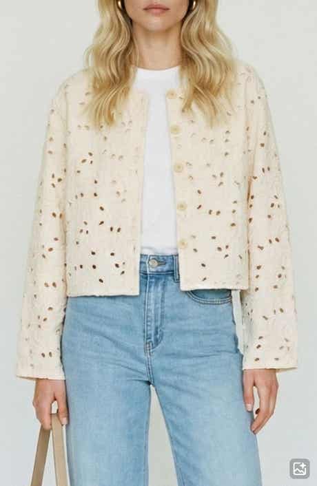 Karly Cotton Broderie Jacket