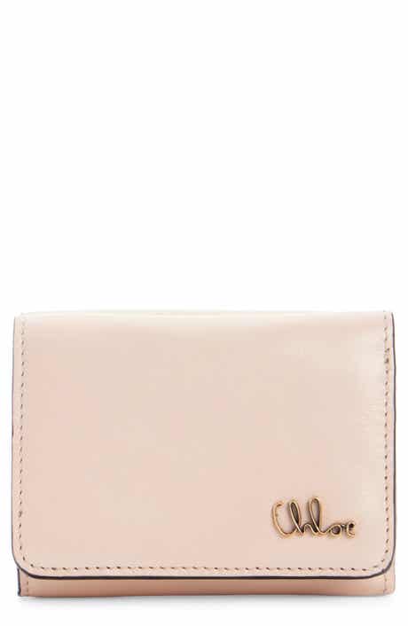 Chloé Mini Chloé Iconic Shiny Leather Trifold Wallet