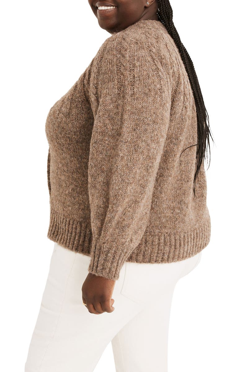 Madewell Harwood Cable Cardigan, Alternate, color,